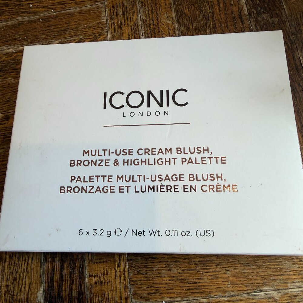 BNIB by ICONIC LONDON MULTI USE CREAM BLUSH, BRONZE AND HIGHLIGHT PALETTE